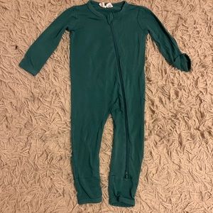 Kyte baby emerald zipper romper 6-12